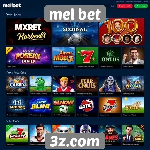 Opcões de jogos disponíveis no site Mel Bet