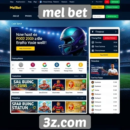 Análise da interface do usuário do site Mel Bet